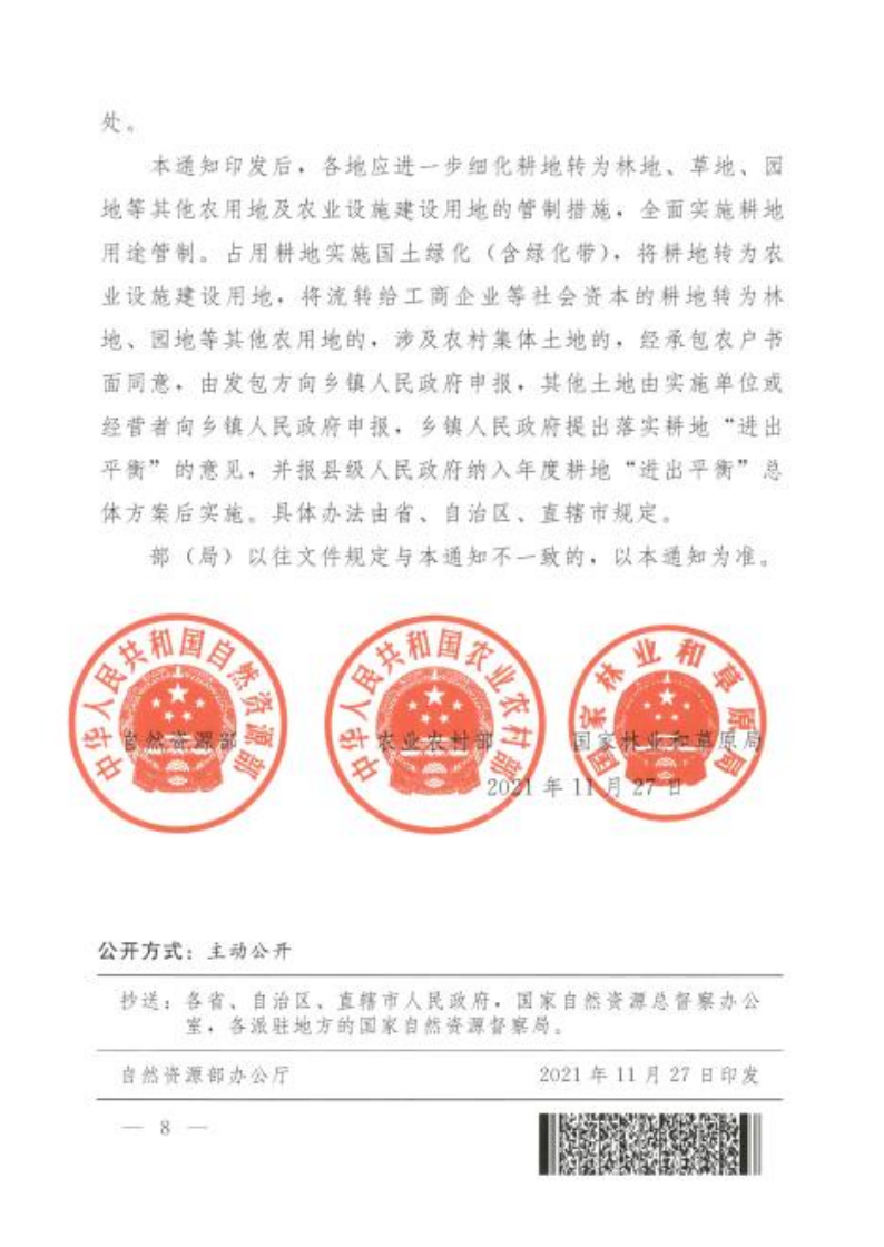 自然资源部 农业农村部 国家林业和草原局关于严格耕地用途管制有关问题的通知_08